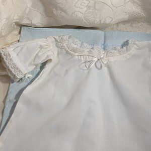 American Girl Doll Pleasant Co. Felicity Night Shift Gown White Lace Trim 1993